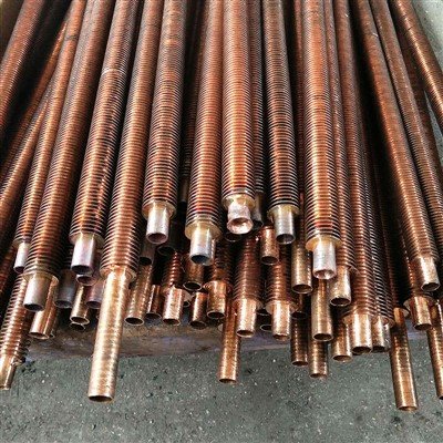 Tubo alettato in alluminio rame per scambiatori di calore Parti del riscaldatore di marca Hylita certificate TUV/CE